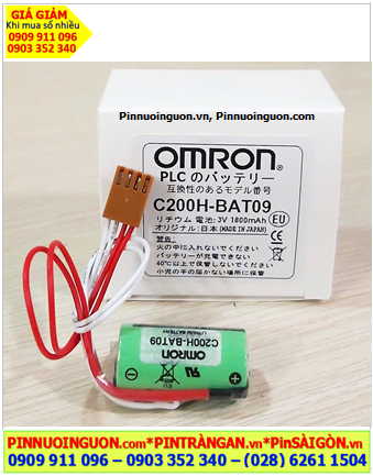 Pin Omron C200H-BAT09; Pin nuôi nguồn PLC Omron C200H-BAT09 lithium 3v _Made in Japan